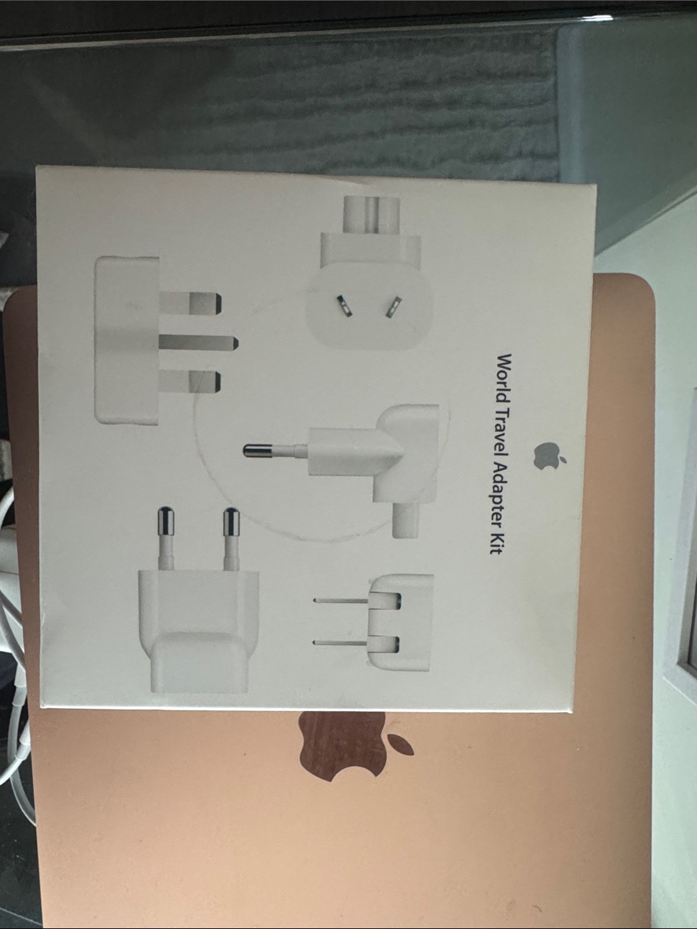 Apple World Travel Adapter Kit - White and Gold Accent